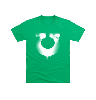 Irish Green Ultramarines Graffiti Insignia T Shirt