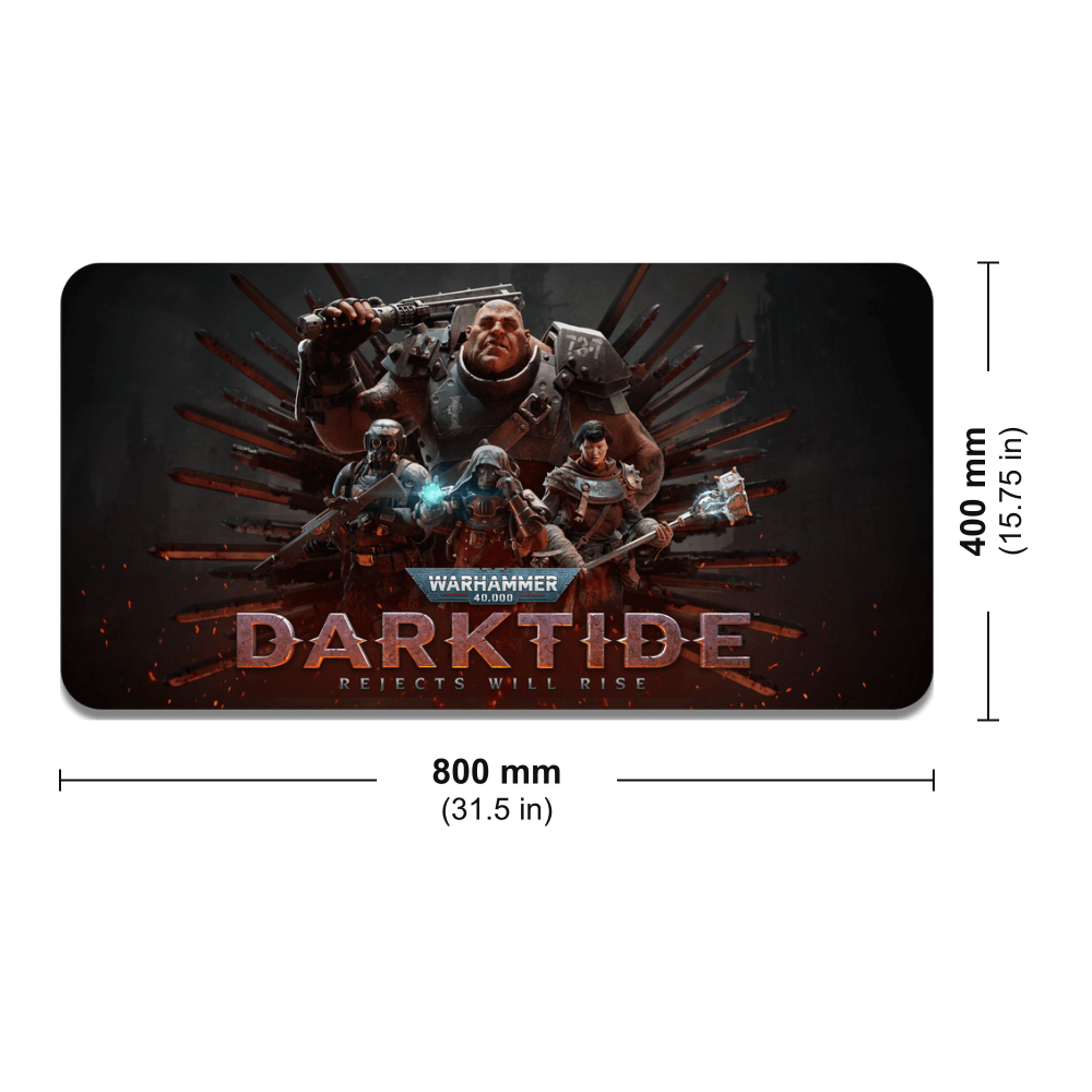Warhammer 40,000: Darktide Large Gaming Mat.