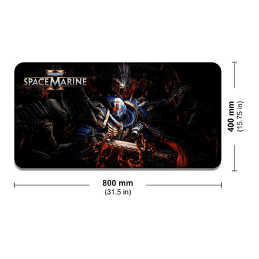 Warhammer 40,000: Space Marine 2 Lieutenant Titus Large Gaming Mat.