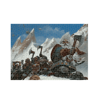 White White Dwarf Grombrindal & Dwarf Warriors Jigsaw Puzzle
