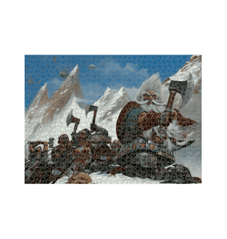 White White Dwarf Grombrindal & Dwarf Warriors 1000 Piece Jigsaw Puzzle