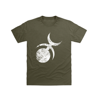 Military Green Slaanesh Battleworn Insignia T Shirt