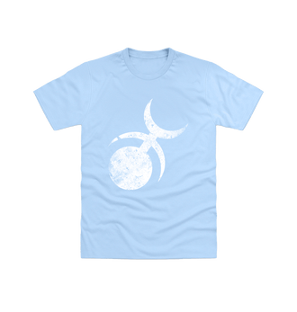 Light Blue Slaanesh Battleworn Insignia T Shirt