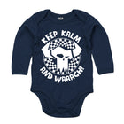 Keep Kalm Long Sleeved Baby Bodysuit