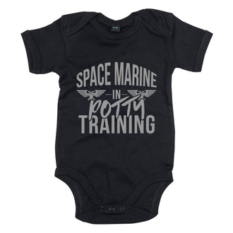 Space Marine In Potty Training V1 Baby Bodysuit