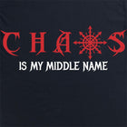 Chaos Is My Middle Name Kids Black Hoodie