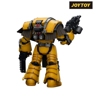 JoyToy Warhammer The Horus Heresy Action Figure - Imperial Fists, Legion Cataphractii Terminator with Chainfist (1/18 Scale) Preorder