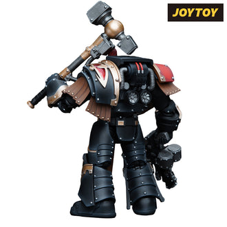 JoyToy Warhammer The Horus Heresy Action Figure - Sons of Horus Justaerin Terminator Squad, Justaerin with Thunder Hammer (1/18 Scale) Preorder