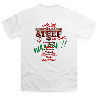 Warhammer 40,000: Shootas, Blood & Teef Tour Pocket Print White T Shirt