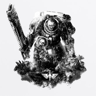 Warhammer 40,000: Space Marine Titus White T Shirt