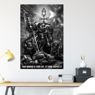 Black Templars Hellbrecht Quote Poster